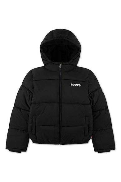 Geaca cu logo - Negru