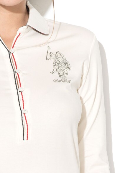 U.S. Polo Assn. Bluza cu logo din strasuri Femei