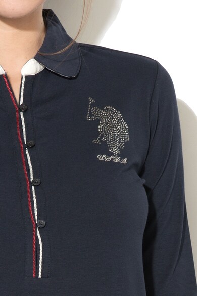 U.S. Polo Assn. Bluza cu logo din strasuri Femei