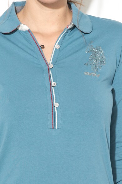U.S. Polo Assn. Блуза с декоративни камъни и лого Жени