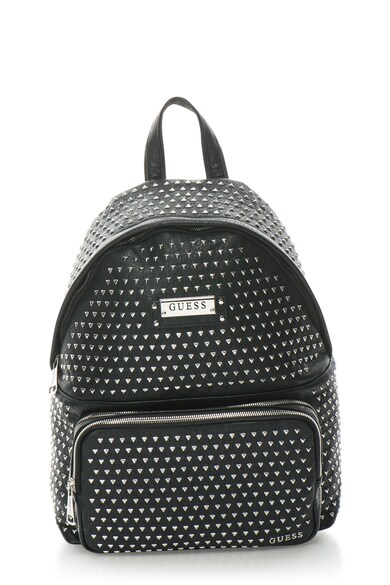 GUESS Rucsac de piele sintetica cu tinte aplicate Barbati