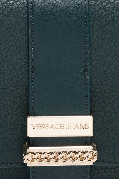 Versace Jeans Geanta crossbody mica de piele sintetica, cu logo metalic Femei