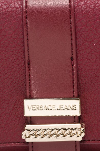 Versace Jeans Geanta crossbody mica de piele sintetica, cu logo metalic Femei