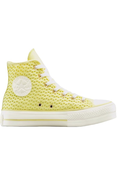 Tenisi Chuck Taylor All Star cu platforma ridicata din tricot - Galben
