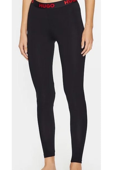 Colanti crop cu logo in talie -