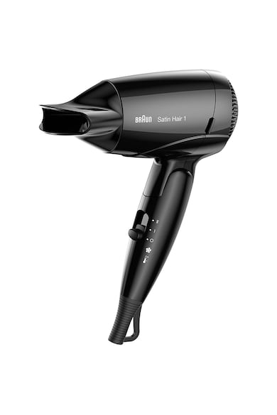 Braun Сешоар  Satin Hair HD 130, 1200 W, 2 степени на температура, Черен Жени