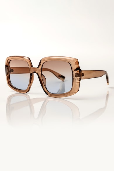 Ochelari de soare patrati cu lentile in degrade Natalie - Maro deschis