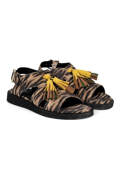 Sandale cu model animal print Taormina -