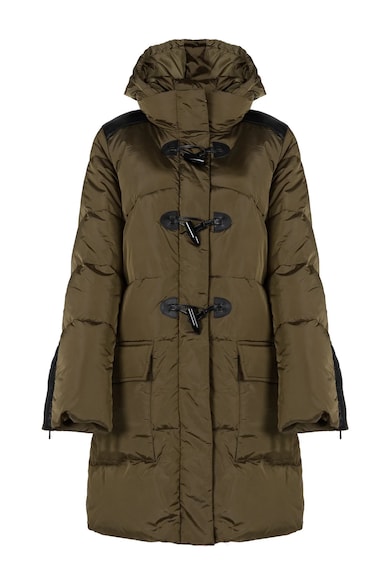 Geaca matlasata lunga cu gluga - 34