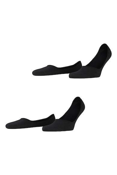 Set de sosete foarte scurte din amestec de bumbac organic - 2 perechi - Negru