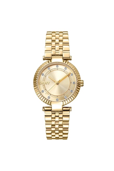 Ceas de mana dama 30 mm - otel - auriu