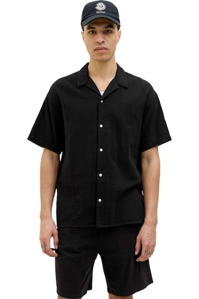 Camasa JACK &JONES Easter Patras Resort 42693 - Negru