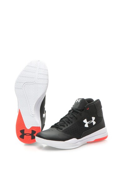 Under Armour Pantofi mid-high de piele, pentru baschet UA Jet Barbati