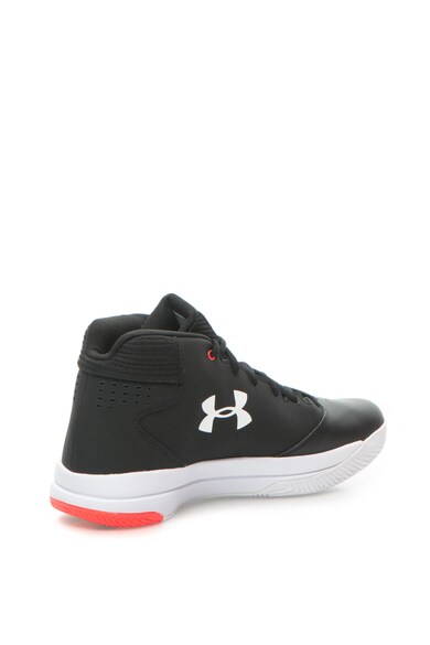 Under Armour Pantofi mid-high de piele, pentru baschet UA Jet Barbati