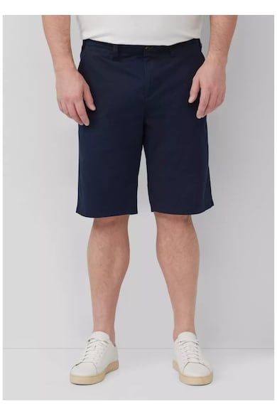 Big Sizes Pantaloni scurti chino barbati big sizes - Detroit - cu talie medie si croiala Regular Fit - Bleumarin inchis