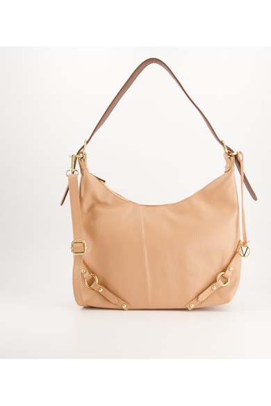 Geanta de umar - piele naturala - roz - 28x37x9cm - cu 2 buzunare interioare - 1 buzunar exterior - curea reglabila.