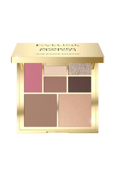 Paleta pentru ochi si fata multifunctionala - cu blush - farduri - bronzer si iluminator Wonder Match - 14 g