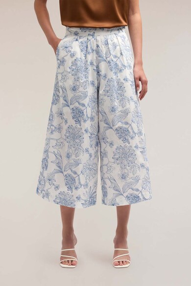 Pantaloni capri evazati cu model floral Motivi (P034Q07P72-S1