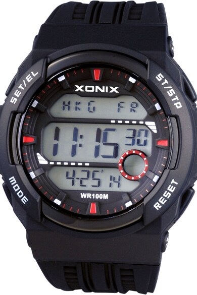 Xonix Ceas cronograf digital cu o curea de silicon Barbati