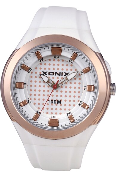 Xonix Ceas cu trei indicatoare si curea de silicon Femei