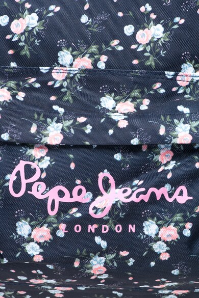 Pepe Jeans London Rucsac cu model floral si bretele dublate Fete