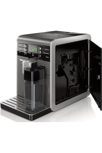 Saeco Espressor super-automat  Moltio HD8777/11, 1850W, Carafa integrata, Rasnita ceramica, 15 bar, Argintiu Femei