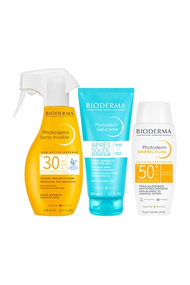 Pachet Photoderm – Spray SPF 30 - 300 ml + Crema after-sun - 200 ml + Fluid mineral SPF 50+ - 75 g
