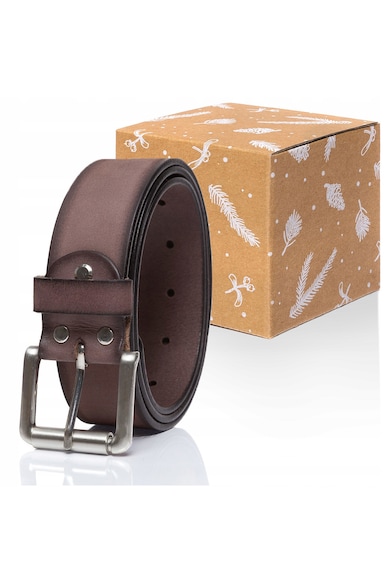 Curea Din Piele - Sopo-Tt376 - Piele - Lungime Fara Catarama: 105 Cm - Latime: 4 Cm - 105 x 4 Cm - Maro