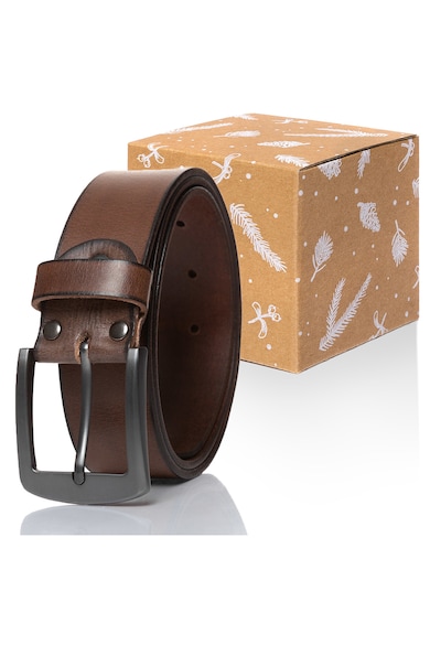 Curea Din Piele - Van-M5000 - 100% Piele Naturala - Culoare: Maro - Latime: 4 Cm - Lungime: 85 Cm - Maro -