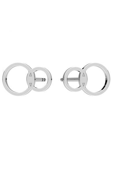 Cercei cu Cercuri din Argint 925 - inchidere tip surub - fluturas