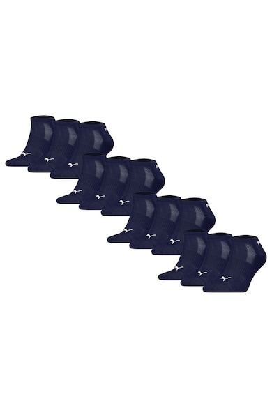 Set de sosete unisex pana la glezna cu amortizare - 12 perechi - Albastru