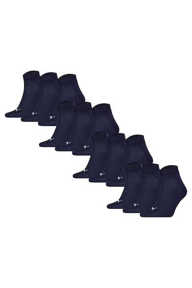 Set de sosete scurte unisex - 12 perechi - Alb/Albastru ultramarin