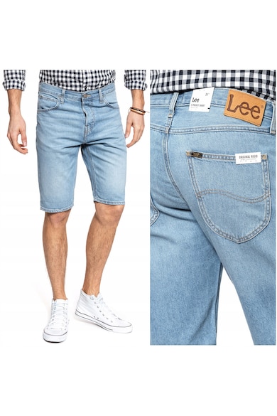 Sorturi Din Denim - 5 Pocket Short - Croi: Regular Fit - Stil: Drept - Inaltimea Taliei: Medie - Inchidere: Fermoar - Albastru - 31