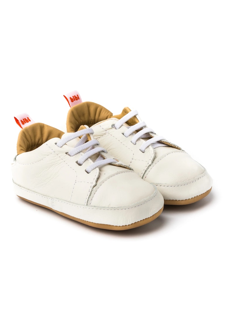 Pantofi Fetite  Afeto Joy Albi cu Siret Elastic - 1124140