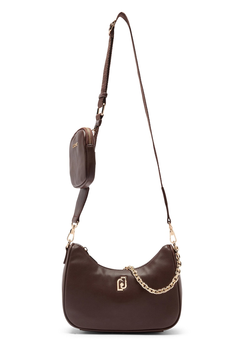 Geanta crossbody din piele ecologica - Maro