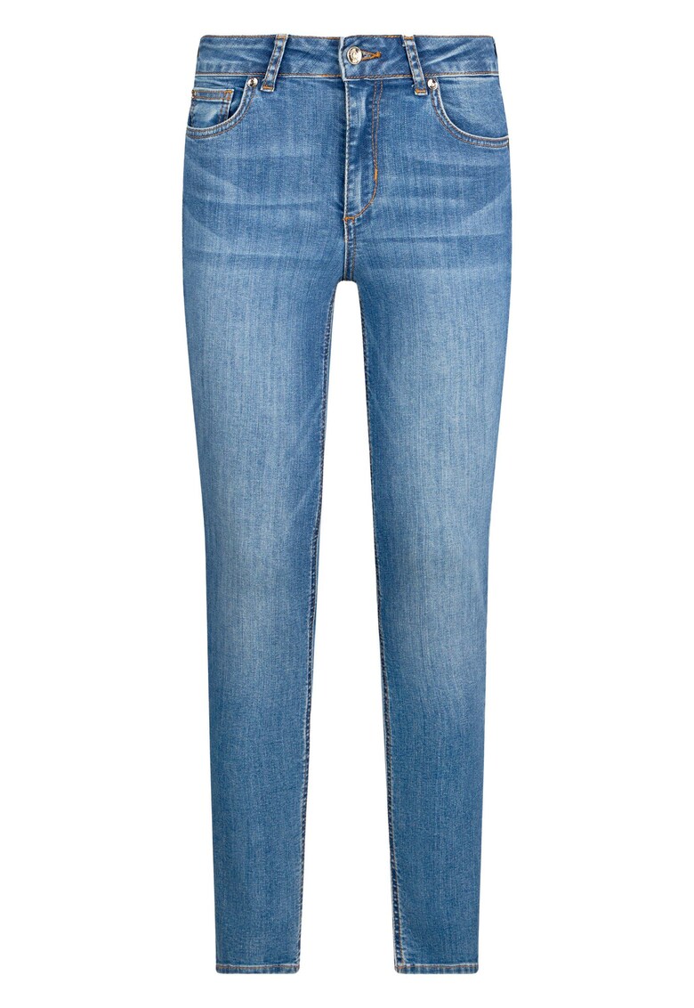 Blugi skinny cu talie inalta - Albastru deschis