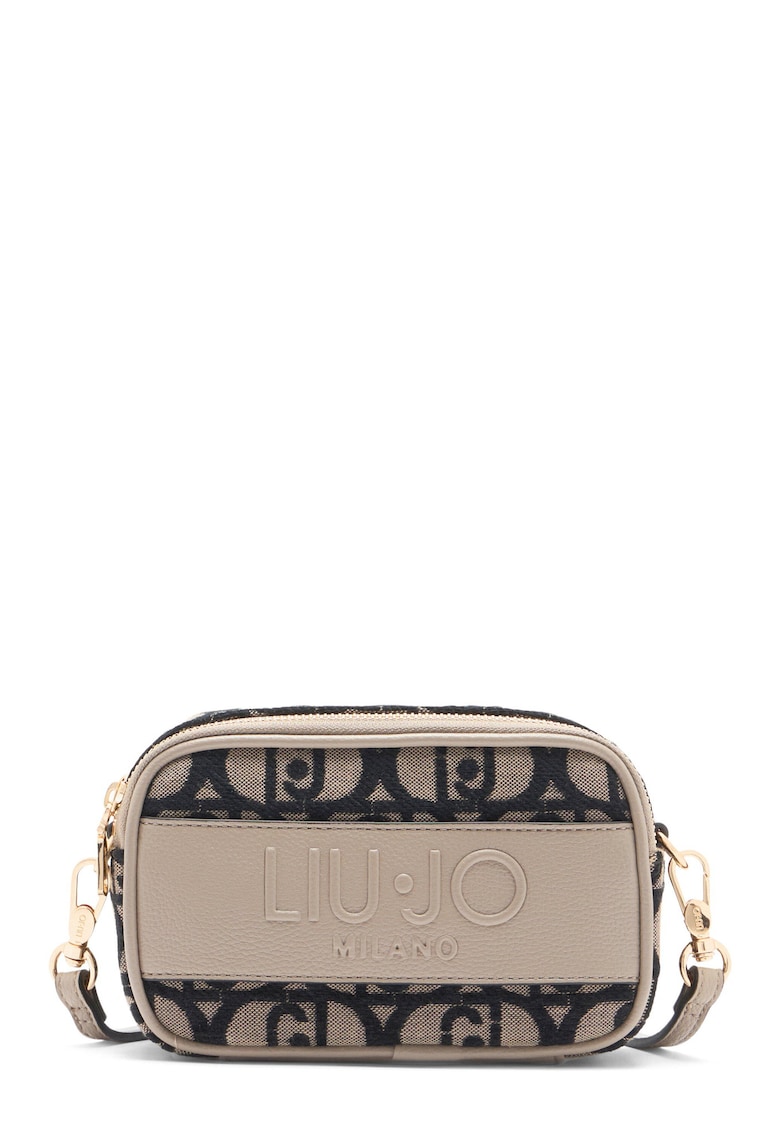 Liu Jo Geanta crossbody cu logo - Negru/Bej
