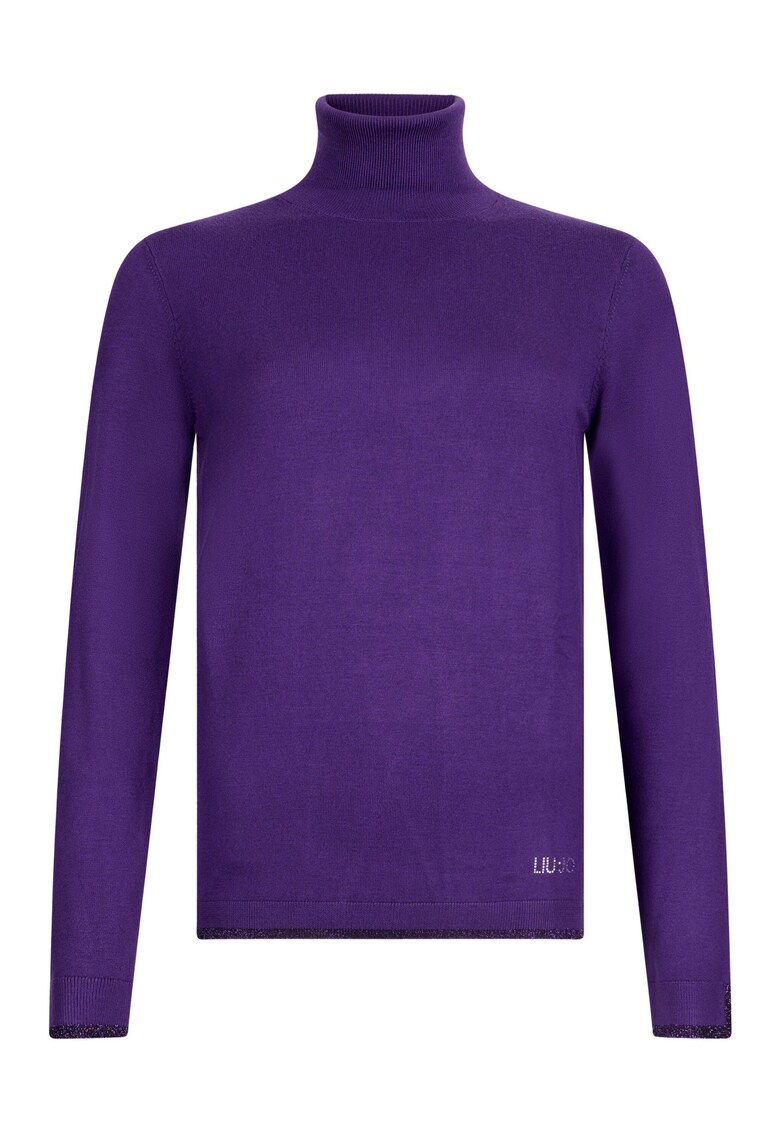 Pulover cu guler inalt - Violet