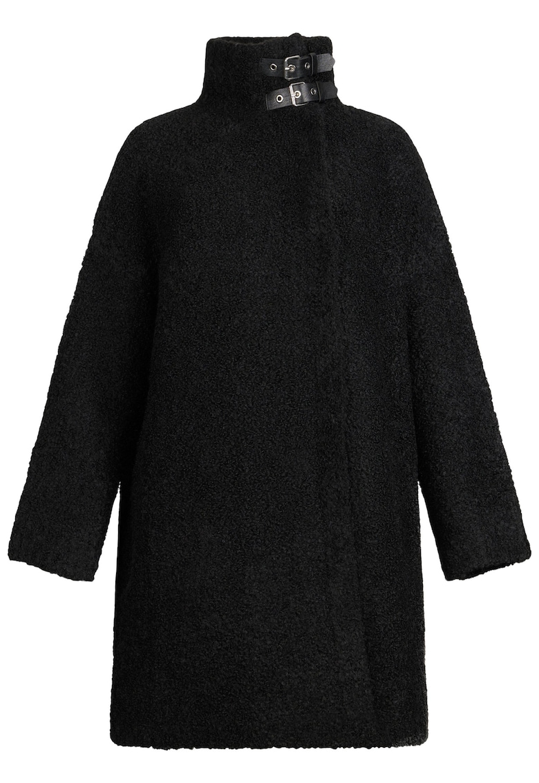 Palton din amestec de lana cu maneci cazute