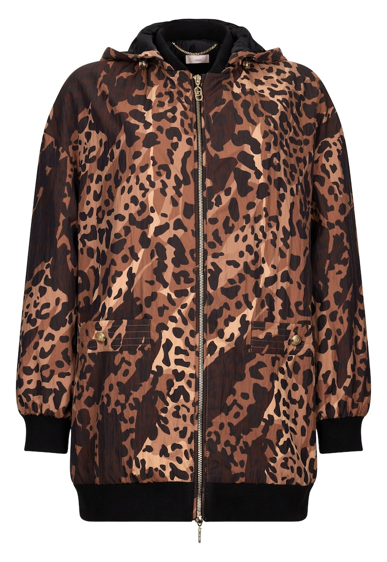 Jacheta supradimensionata cu animal print