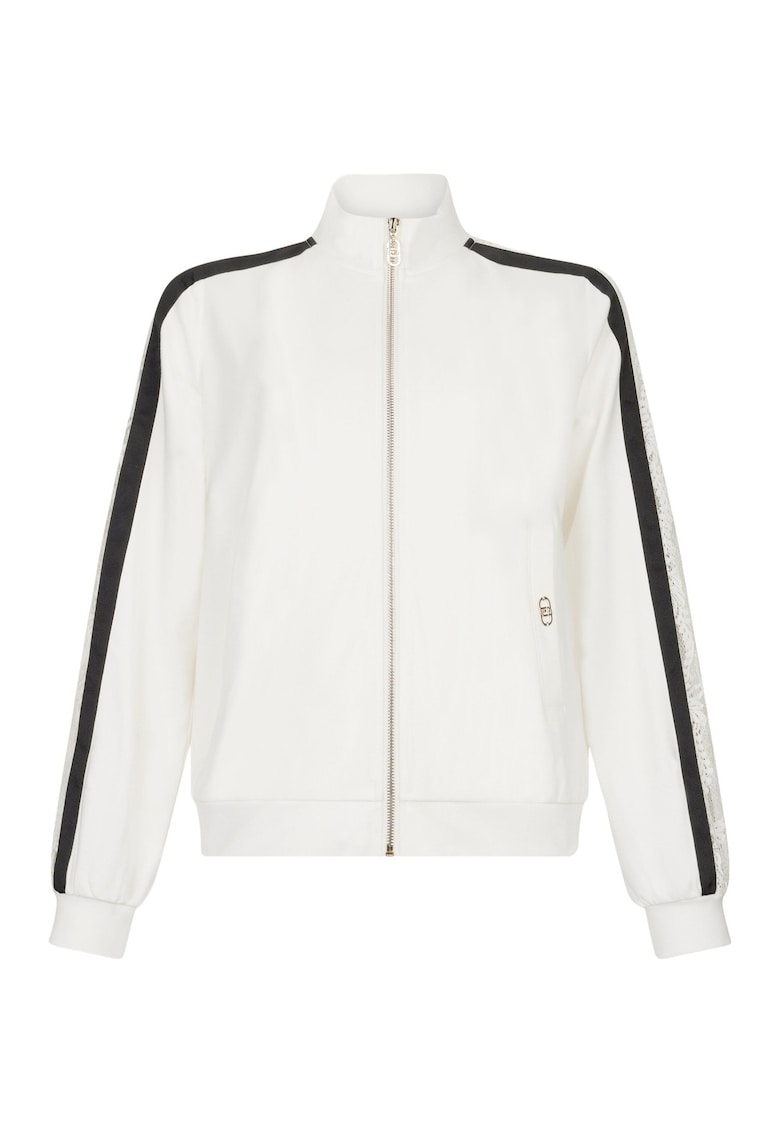 Bluza de trening din bumbac cu insertii de dantela