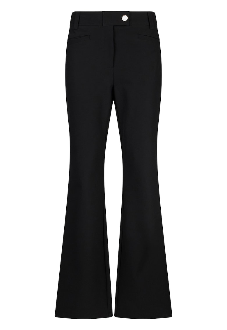 Pantaloni evazati cu talie inalta