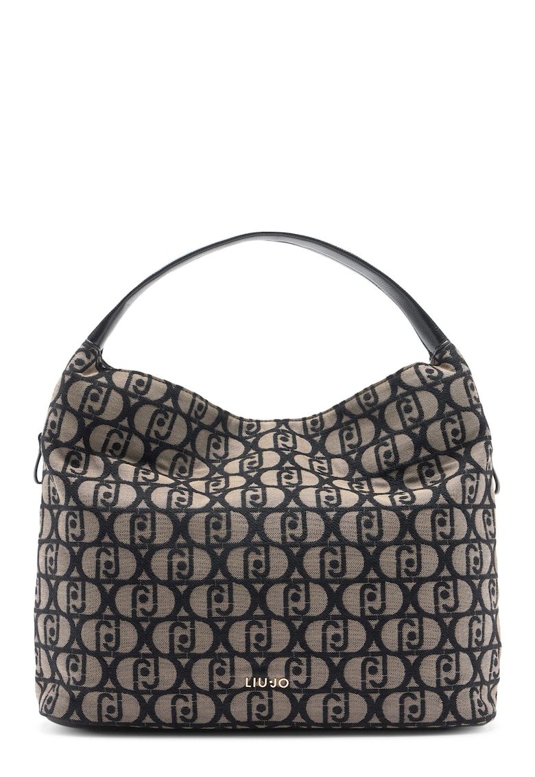 Liu Jo Geanta hobo cu logo - Negru/Bej