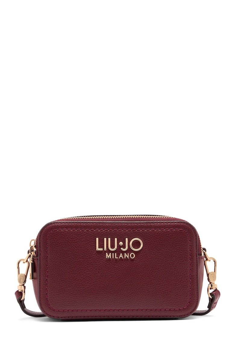 Geanta crossbody cu logo - Maro cognac - 11x18x6