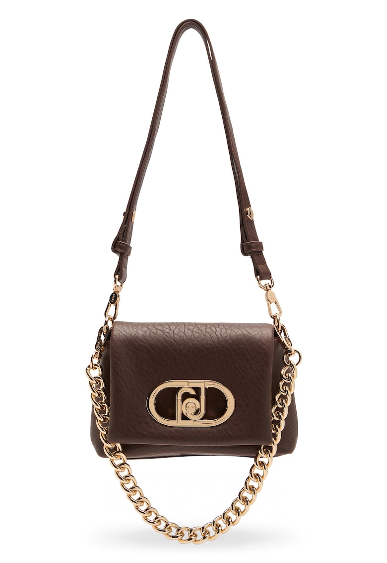 Geanta crossbody cu maner detasabil de lant Lapuffy - Maro - Bej