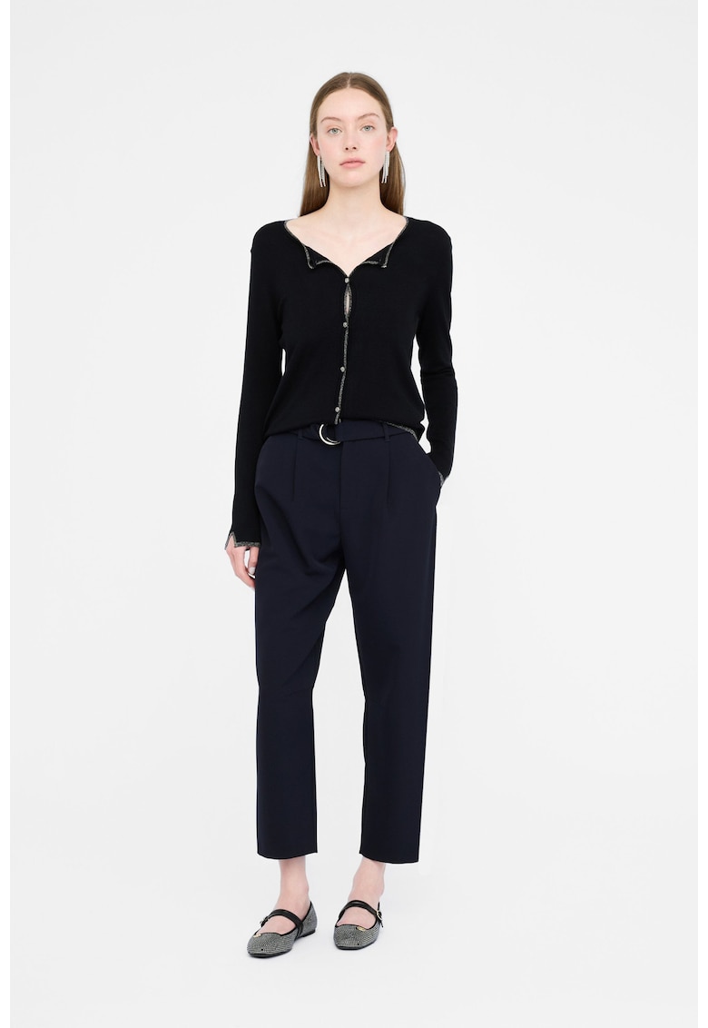 Liu Jo Cardigan cu detalii stralucitoare - Negru