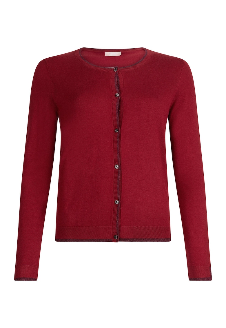 Liu Jo Cardigan cu detalii stralucitoare - Visiniu