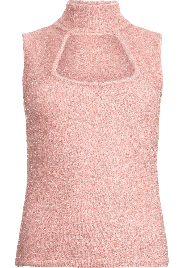 Pulover slim fit cu decupaj