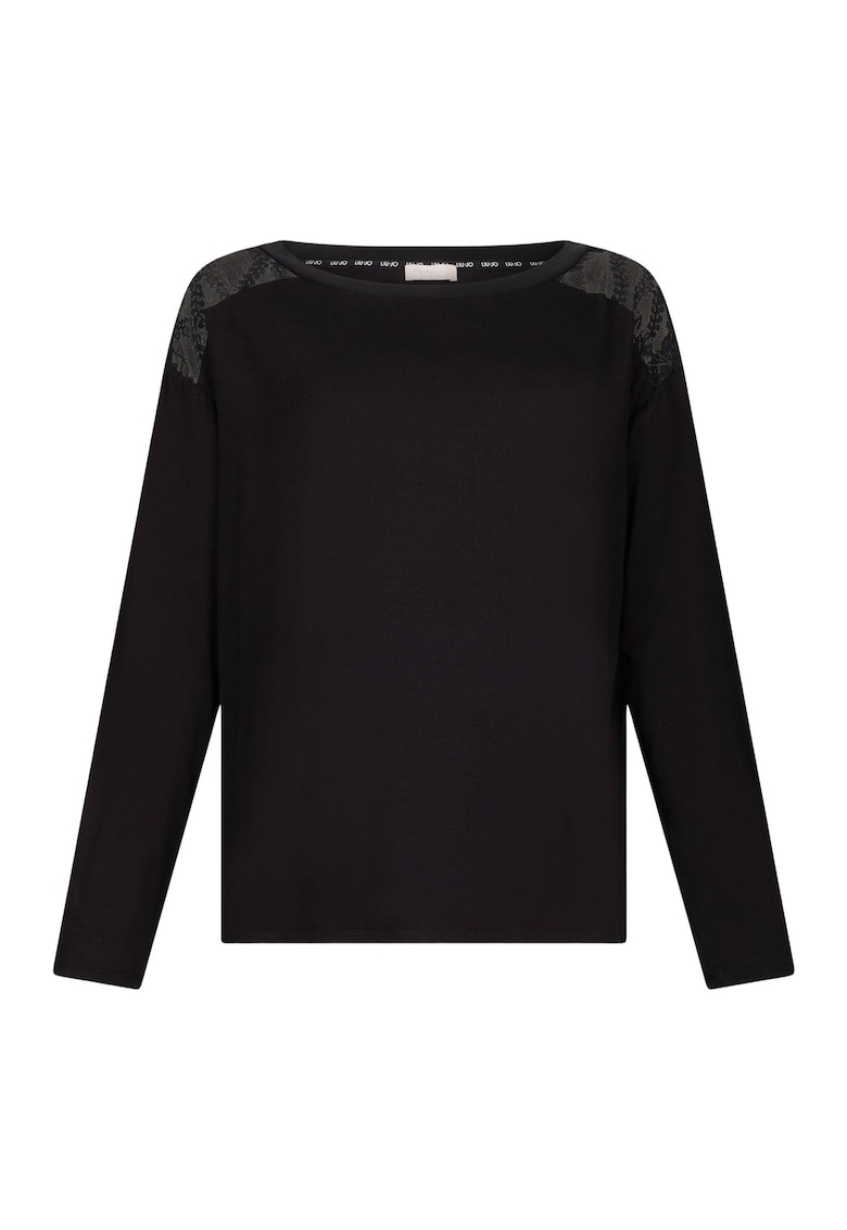 Bluza lejera cu insertii din dantela