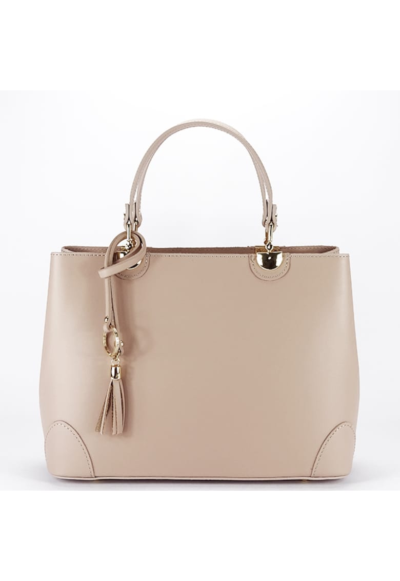 Geanta nude de talie mare din piele naturala 1330 M9 17784